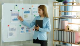 Analysts who study past consumer behavior in the market through statistical graphs to adapt and plan future marketing strategies.