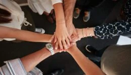 Symbol of teamwork, cooperation and unity