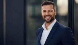 Confident Businessman Smiling