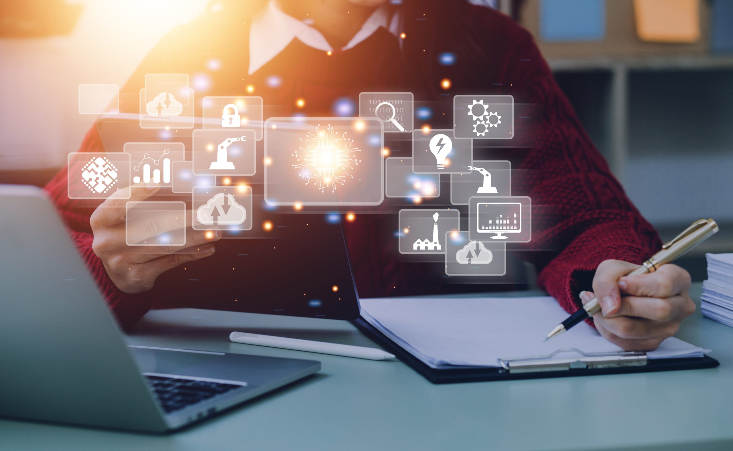 .Digital transformation technology strategy, digitization and digitalization of business processes and data, optimize and automate operations, customer service management, internet and cloud computing