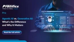 Comparison of agentic AI vs. generative AI in business use cases