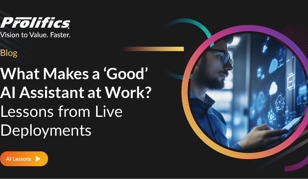 What Makes a Good AI Assistant at Work? Lessons from live Deployments