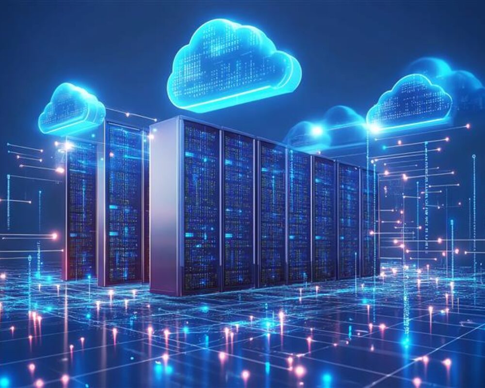 Cloud illustration representing digital transformation