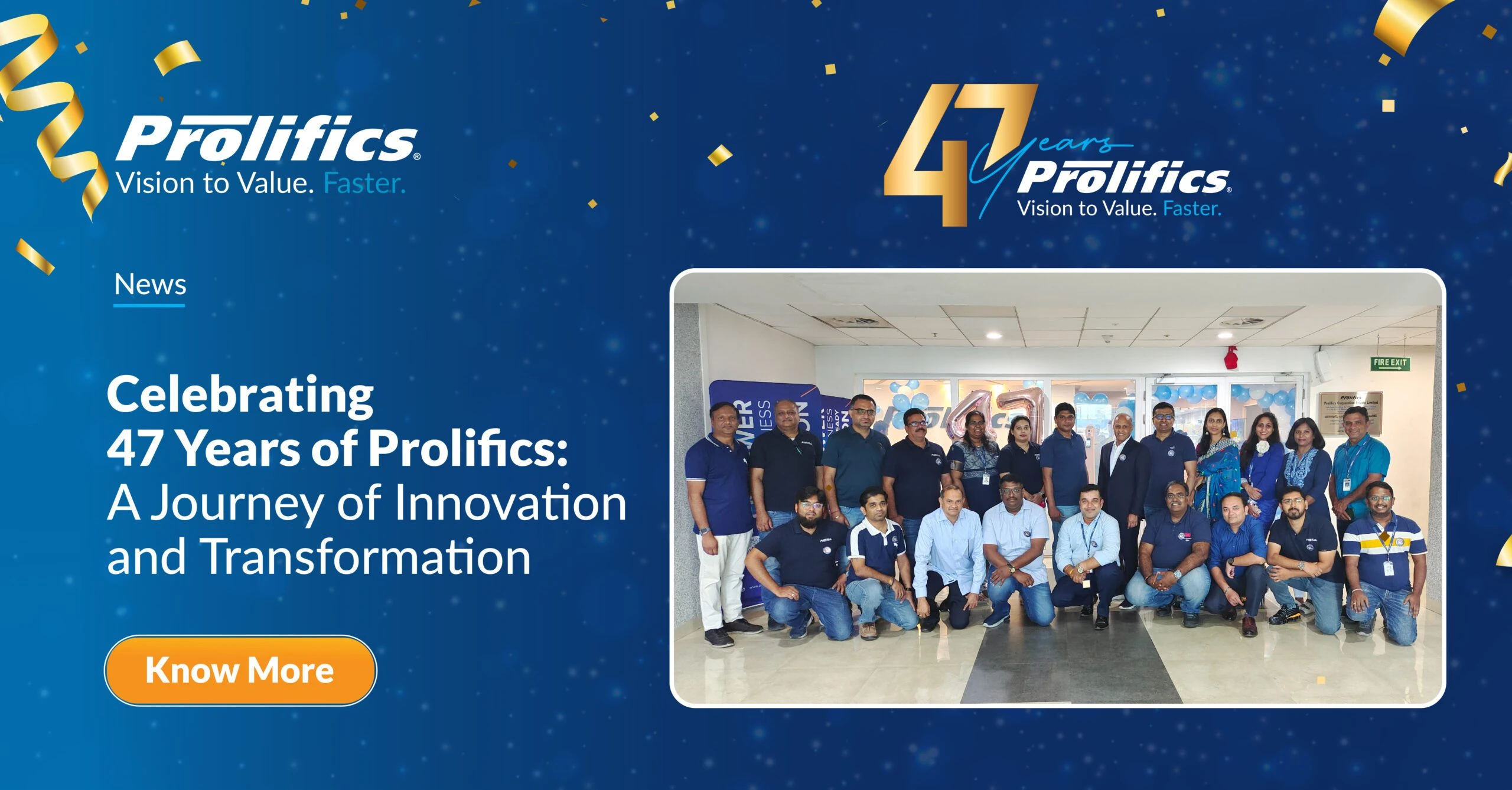 Celebrating 47 Years of Prolifics: A Journey of Innovation, Transformation, and Vision