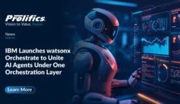 IBM watsonx Orchestrate dashboard interface showcasing multi-agent orchestration