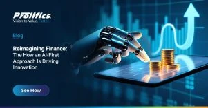 Reimagining Finance How an AI-First Approach Is Driving Innovation AI-first approach in finance with automation, digital banking, predictive insights, and financial growth.